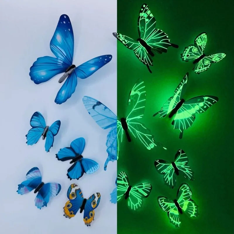 Primary keyword: 3D butterfly wall stickers, Secondary keywords: luminous butterfly stickers, butterfly wall decor, wall stickers for bedroom, 3d wall art,  DIY wall stickers